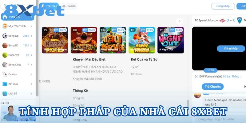 8XBET có tính hợp pháp tại Việt Nam