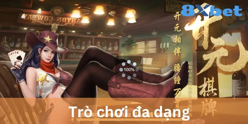 Game bài đổi thưởng 8XBET trò chơi đa dạng